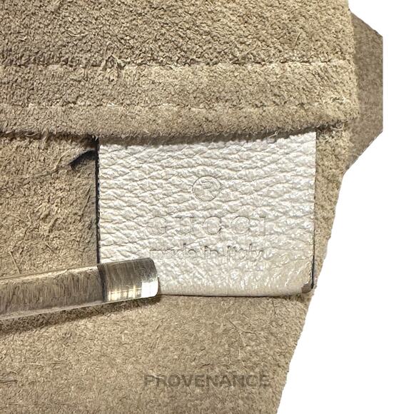 🔴 Gucci GG Vintage Logo Tote Bag - Off-White Leather - Picture 13 of 16